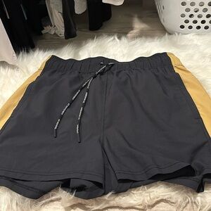 Free people movement snap side work out shorts large